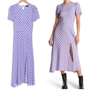 FINAL PRICE AFRM Jamie Print Open Back Short Sleeve Dress